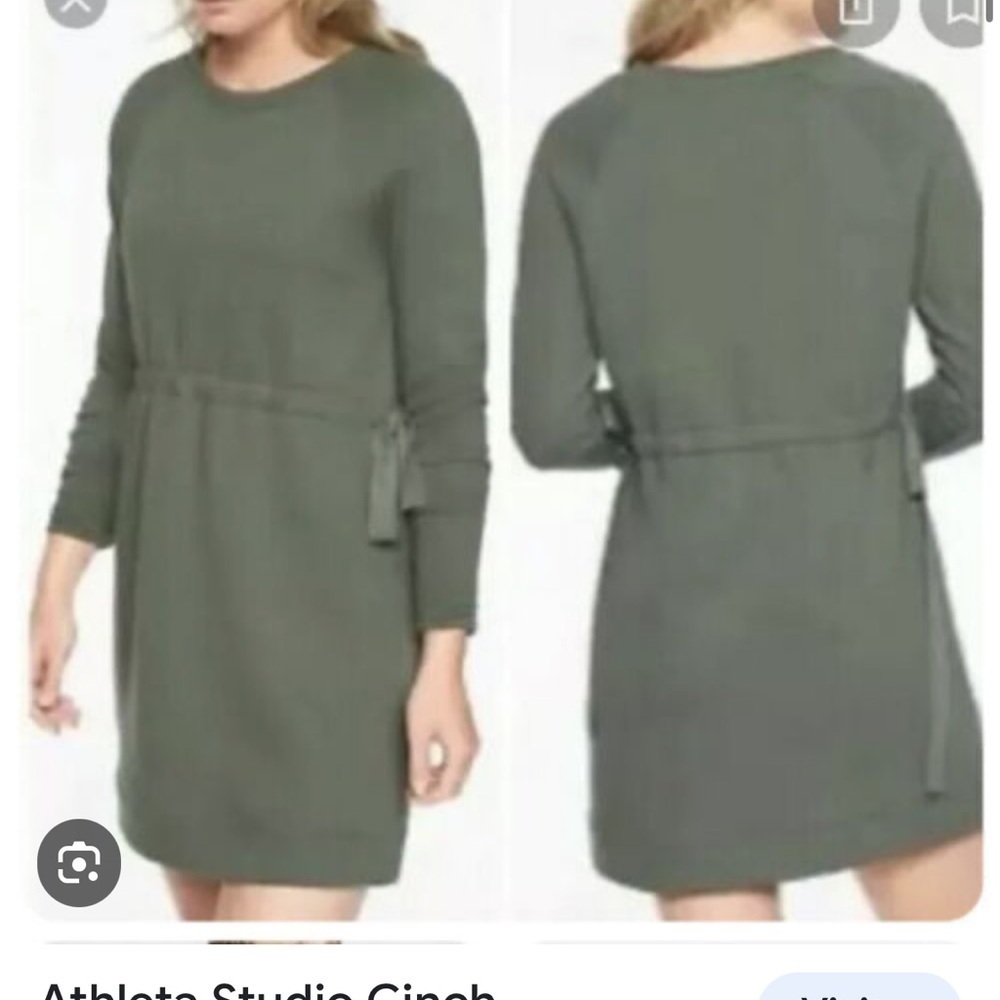 ATHLETA STUDIO CINCH SIDE TIE DRESS